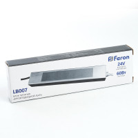 Трансформатор электронный для светодиодной ленты 60W 24V (драйвер), LB007 в каталоге электрики 220.ru, артикул 48057