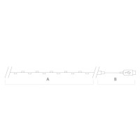 Гирлянда линейная Роса,  100LED 5000К, 10м, IP20 USB, прозрачный шнур, CL576 в каталоге электрики 220.ru, артикул 48187