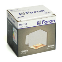 Светильник  настенный Feron ML1730 QUAD   MR16 35W, 230V, GU10,  белый IP20 в каталоге электрики 220.ru, артикул 48430