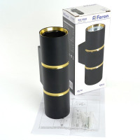 Светильник  настенный Feron ML1860 ZEN MR16 35W, 230V, 2*GU10, черный, золото IP20 в каталоге электрики 220.ru, артикул 48649