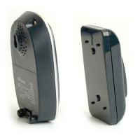 Звонок дверной беспроводной Feron E-383 Электрический 38 мелодий черный, серебро с питанием от батареек в каталоге электрики 220.ru, артикул 48924