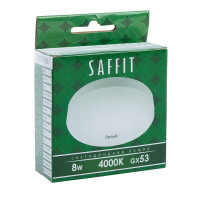 Лампа светодиодная SAFFIT SBGX5308 GX53 8W 230V 4000K в каталоге электрики 220.ru, артикул 55186
