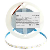 Лента светодиодная 12V SAFFIT SST01  , 60*SMD2835, 6W/m, IP20, 3000К (теплый белый) в каталоге электрики 220.ru, артикул 55237