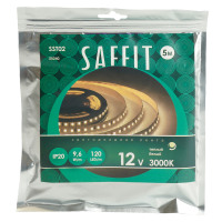 Лента светодиодная 12V SAFFIT SST02  , 120*SMD2835, 9,6W/m, IP20, 3000К (теплый белый) в каталоге электрики 220.ru, артикул 55240
