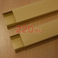 Миниканал MEX 20x10 мм (короба для электропроводки) (коричневый), Экопласт в каталоге электрики 220.ru, артикул 77001B