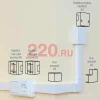 Кабель канал 25х16 мм (пвх короб 25х16), серия MEX, Экопласт в каталоге электрики 220.ru, артикул 77007