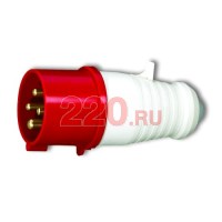 Прямая переносная вилка 3P+PE 32A (309.024) в каталоге электрики 220.ru, артикул 80032