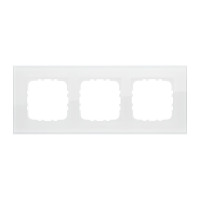 Рамка 3-постовая, натуральное стекло, цвет белый LK80, LK60 в каталоге электрики 220.ru, артикул 844313-1