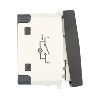 Выключатель с подсветкой 45х22,5 мм (схема 1L) 16 A, 250 B (черный бархат) LK45 в каталоге электрики 220.ru, артикул 850308