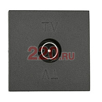 Розетка TV оконечная (черный бархат) LK45 в каталоге электрики 220.ru, артикул 852108