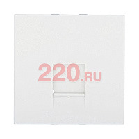 Накладка для розетки телефонной, компьютерной RJ, 45х45 мм (белый) LK45 в каталоге электрики 220.ru, артикул 853204