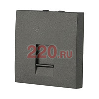 Накладка для розетки телефонной, компьютерной RJ, 45х45 мм (черный бархат) LK45 в каталоге электрики 220.ru, артикул 853208