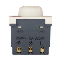 Светорегулятор поворотный нажимной 600 Вт (бежевый) с подсветкой, LK45 в каталоге электрики 220.ru, артикул 857201-1