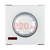 Светорегулятор поворотный нажимной 600 Вт (серебристый металлик) с подсветкой, LK45 в каталоге электрики 220.ru, артикул 857203