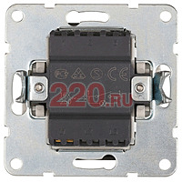Выключатель одноклавишный, c подсветкой (схема 1L) 16 A, 250 B (черный бархат) LK60 в каталоге электрики 220.ru, артикул 860208-1