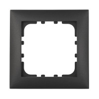 Рамка 1-постовая (черный бархат) LK60 для розеток и выключателей, 82х82х10 мм в каталоге электрики 220.ru, артикул 864108-1