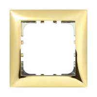 Рамка 1-постовая (золото) LK60 для розеток и выключателей, 82х82х10 мм в каталоге электрики 220.ru, артикул 864116-1