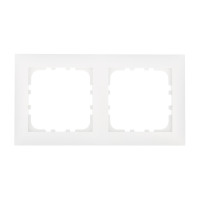 Рамка 2-постовая (двойная) цвет белый, LK60 для розеток и выключателей, 153х82х10 мм в каталоге электрики 220.ru, артикул 864204-1
