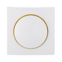 Накладка светорегулятора с желтой круговой подсветкой (белый) LK60 в каталоге электрики 220.ru, артикул 867104-1