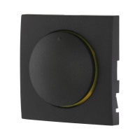 Накладка светорегулятора с желтой круговой подсветкой (черный бархат) LK60 в каталоге электрики 220.ru, артикул 867108-1