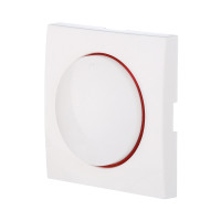 Накладка светорегулятора с красной круговой подсветкой (белый) LK60 в каталоге электрики 220.ru, артикул 867204-1