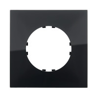 Рамка 1-постовая квадрат (черный) Vintage-Quadro, 82х82х10 мм в каталоге электрики 220.ru, артикул 884108-1