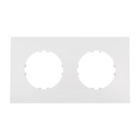 Рамка 2-постовая (двойная) квадрат, цвет белый, Vintage-Quadro, 153х82х10 мм в каталоге электрики 220.ru, артикул 884204-1