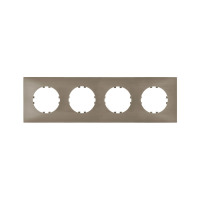 Рамка 4-пост. квадратная (бронза) LK Vintage-Quadro для розеток и выключателей, 295х82х10 мм в каталоге электрики 220.ru, артикул 884427-1