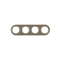 Рамка 4-пост. круглая (бронза) LK Vintage-Classic для розеток и выключателей, 295х82х10 мм в каталоге электрики 220.ru, артикул 889427-1