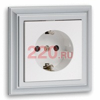 Рамка 1-постовая (серебристый металлик) CLASSIC, 82х82х10 мм в каталоге электрики 220.ru, артикул 894103-1