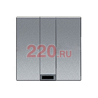 Вывод кабельный, 2-модульный, ABB Zenit, цвет серебристый в каталоге электрики 220.ru, артикул AB-N2207PL