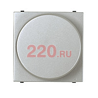 Механизм электронного поворотного светорегулятора 60-400 Вт, 2-модульный, ABB Zenit, цвет серебристый в каталоге электрики 220.ru, артикул AB-N2260.2PL