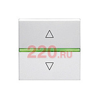 Механизм электронного выключателя жалюзи, 700 ВА, 2-модульный, ABB Zenit, цвет альпийский белый в каталоге электрики 220.ru, артикул AB-N2261.2BL