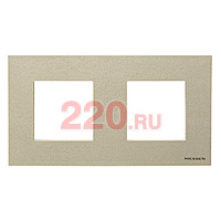 Рамка 2-постовая, ABB Zenit, цвет шампань в каталоге электрики 220.ru, артикул AB-N2272CV