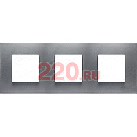 Рамка 3-постовая, цвет серебристый, ABB Zenit в каталоге электрики 220.ru, артикул AB-N2273PL