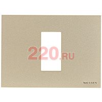 Рамка итальянского стандарта на 1 модуль, ABB Zenit, цвет шампань в каталоге электрики 220.ru, артикул AB-N2471CV