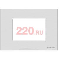 Рамка итальянского стандарта на 3 модуля, ABB Zenit, цвет серебристый в каталоге электрики 220.ru, артикул AB-N2473PL