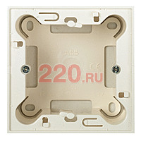 Цоколь для открытой установки на 1-2 модуля, без рамки, ABB Zenit, цвет альпийский белый в каталоге электрики 220.ru, артикул AB-N2991BL