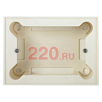 Цоколь для открытой установки на 1-2-3 модуля, без рамки, ABB Zenit, цвет альпийский белый в каталоге электрики 220.ru, артикул AB-N2993BL