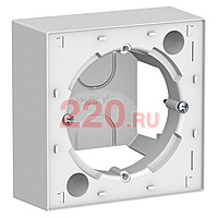 Коробка для наружного монтажа, цвет — белый, SE AtlasDesign в каталоге электрики 220.ru, артикул ATN000100