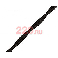 Витой ретро-провод 2*0,75 цвет черный в каталоге электрики 220.ru, артикул BN-B1-422-73-50