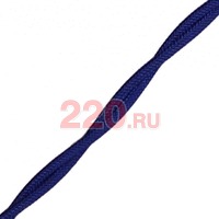 Витой ретро-провод 2*1,5, цвет синий в каталоге электрики 220.ru, артикул BN-B1-424-77