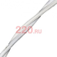 Коаксиальный кабель (двойной ретро-провод), цвет белый в каталоге электрики 220.ru, артикул BN-B1-426-71