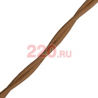 Коаксиальный кабель (двойной ретро-провод), цвет бежевый в каталоге электрики 220.ru, артикул BN-B1-426-74