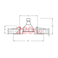 Точечный светильник неповоротный, лампа MR11, цоколь G4, мощность max 35w, напряжение 12 В, мат.хром в каталоге электрики 220.ru, артикул DN-10.8051N