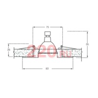 Точечный светильник поворотный, MR16 GU5,3 мощность: max 50w напряжение: 12 В, сатин.латунь в каталоге электрики 220.ru, артикул DN-50.9051AS