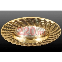 Точечный светильник с орнаментом, золото в каталоге электрики 220.ru, артикул DN-GK-6251N