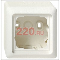 Рамка для открытого монтажа одинарная глянцевый белый, Gira Standart 55 в каталоге электрики 220.ru, артикул G006103
