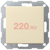 Выключатель одноклавишный с клавишей глянцевый кремовый, Gira System 55 в каталоге электрики 220.ru, артикул G012601