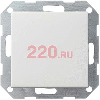 Выключатель одноклавишный с клавишей глянцевый белый, Gira System 55 в каталоге электрики 220.ru, артикул G012603
